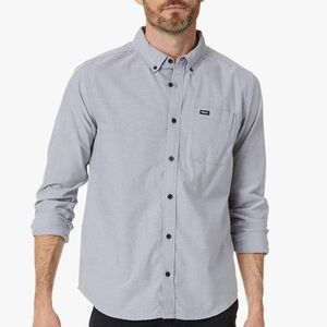 RVCA That’ll Do Long Sleeve Oxford Collared Sleeve Button Down Shirt Size Small